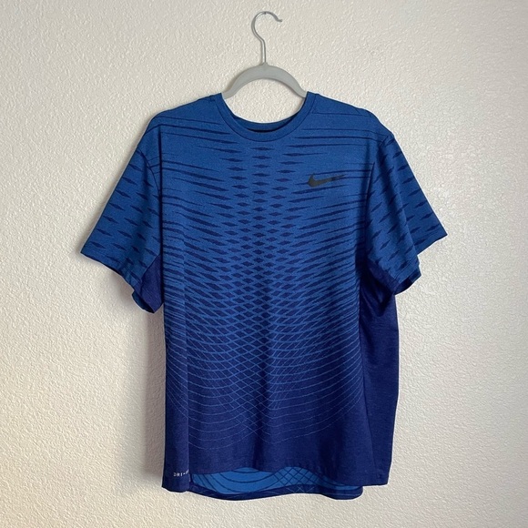 Nike Men’s Ultimate Dry Short Sleeve Training Top XL Blue - Picture 3 of 11